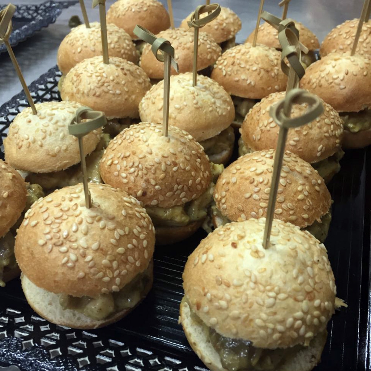 Minihamburguesas para aperitivos